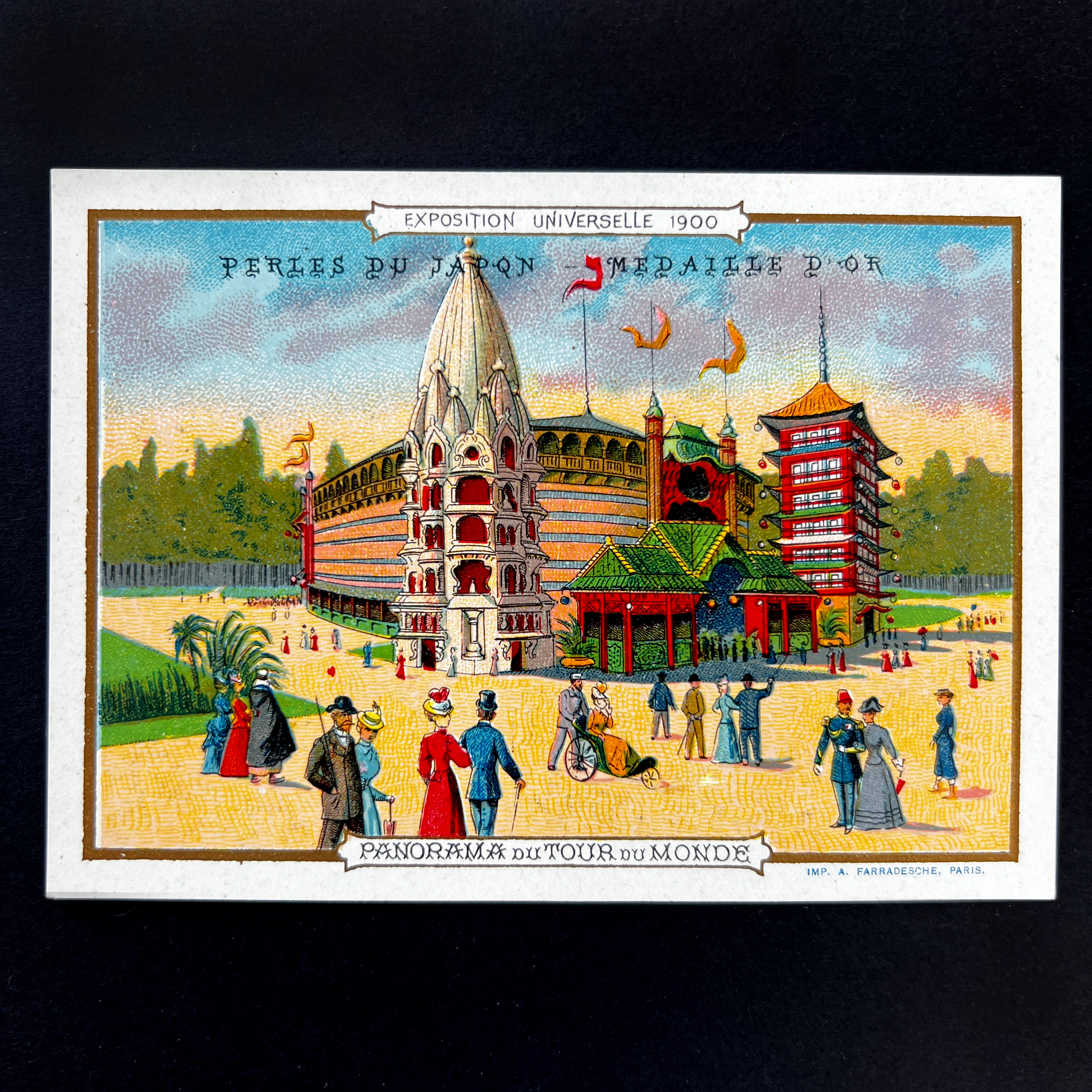 アート・デザイン・音楽 Visages du Paris 1900 Pavilion of Austria. Universal Exposition of Paris 1900. Canvas by