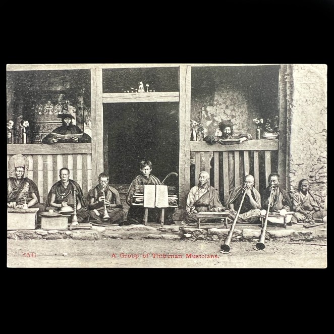 Robert Phillips’ “Thibetan Musicians” Postcard