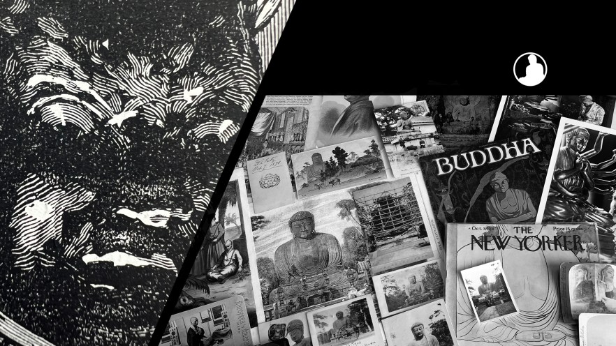 Engraving of John Thomson’s Photograph of Gushan’s&nbsp;Monks